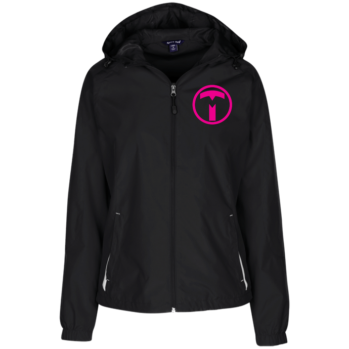 LST76 Sport-Tek Ladies' Jersey-Lined Hooded Windbreaker