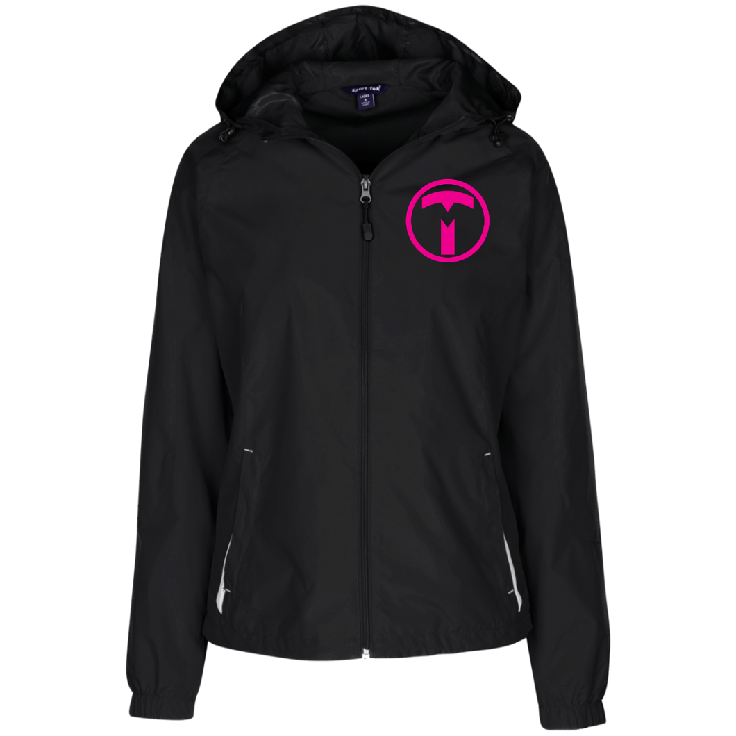 LST76 Sport-Tek Ladies' Jersey-Lined Hooded Windbreaker